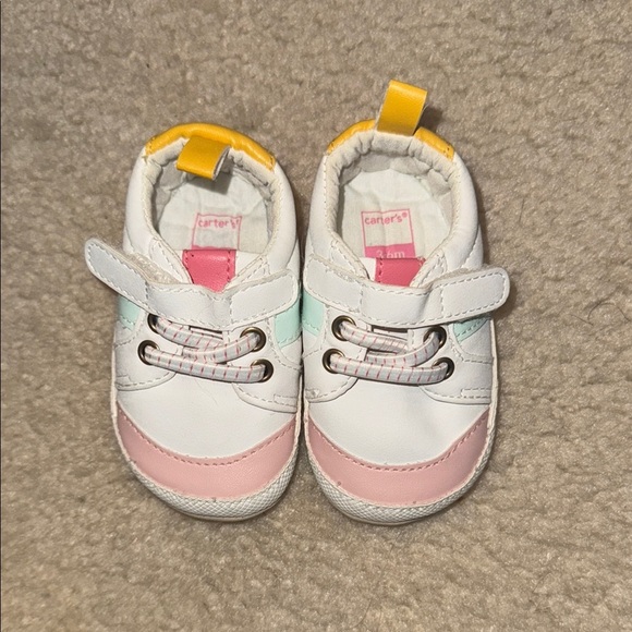 Carter's Kids Multi-Color Sneakers size 3-6 months - Picture 1 of 1